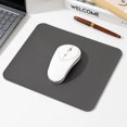 thumbnail image 1 of Mouse Pad, Small PU Leather Mousepad, Computer Mouse Mat with Non-Slip Suede Base for Gaming, Desk, Wireless, Laptop, Travel, Office (11.8" x 9.4"), 1 of 6