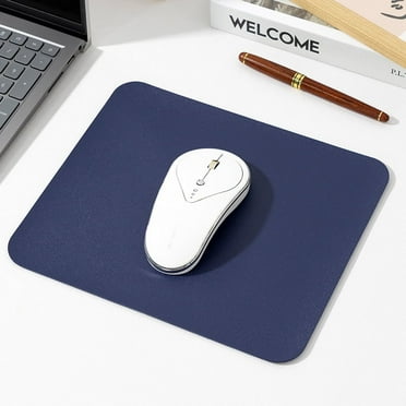 Mouse Pad, Small PU Leather Mousepad, Computer Mouse Mat with Non-Slip Suede Base for Gaming, Desk, Wireless, Laptop, Travel, Office (9.8" x 8.3")