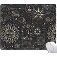 thumbnail image 1 of Mouse Pad, Square Computer Mouse Pads with Personalized Sun and Moon Design, Washable Mouse Mat with Lycra Cloth, Office Home Non-Slip Rubber Base Mousepad, 1 of 6
