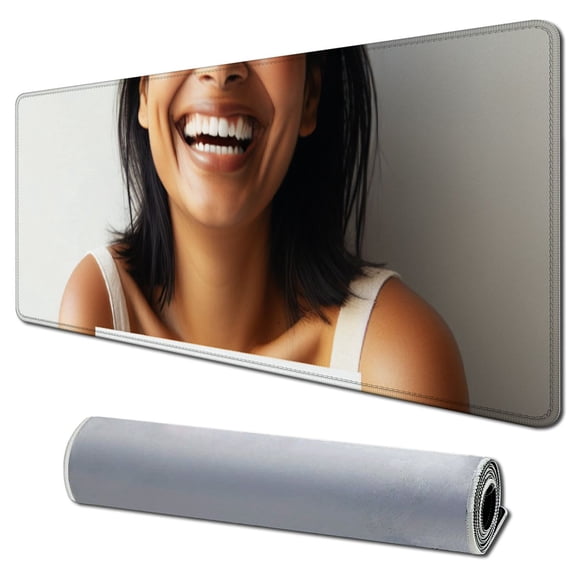 Mouse Pad & Text Office Supplies & Gaming Computer Desk Accessories Square Shape