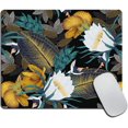 thumbnail image 1 of Mouse Pad, Vintage Floral with Tropical Flowers Mouse Pad, Mouse Mat Square Mouse Pad Non Slip Rubber Base MousePads for Office Laptop, 9.5"x7.9"x0.12" Inch, 1 of 5