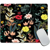 Mouse Pad, Watercolor Floral Mouse Pad, Mouse Mat Square Mouse Pad Non Slip Rubber Base MousePads for Office Laptop, 9.5"x7.9"x0.12" Inch