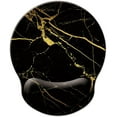 thumbnail image 1 of Mouse Pad with Wrist Support, Ergonomic Mouse Pad with Memory Foam Wrist Rest Cushion, Non-Slip Rubber Base Gaming Mice Pad for Home Office Computer Laptop, Black Marble, 1 of 14