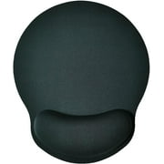 GJX Ergonomic Mouse Pad with Wrist Rest, Memory Foam Gel Cushion Support, Non-Slip Rubber Base Gaming Mousepad for Office Laptop, Smooth Lycra Surface, Grey