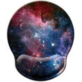 thumbnail image 1 of Mouse Pad with Wrist Support, Ergonomic Mouse Pad with Memory Foam Wrist Rest Cushion, Non-Slip Rubber Base Gaming Mice Pad for Home Office Computer Laptop, Starry Sky, 1 of 14