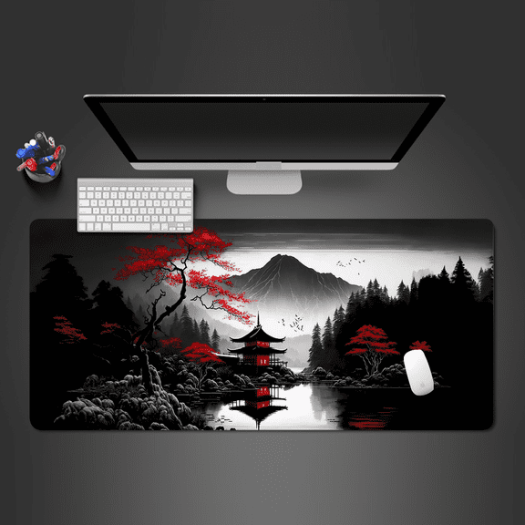 Mouse Pad sakura landscape desk accessories Mat Gamer Rug Xxl Keyboard Pad 1000X500x3MM Desk Mat Office Carpet Gaming Mouse Mats