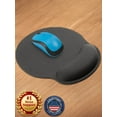 Mata1 Mouse Pad with Wrist Rest Support, Black, Ergonomic Memory Foam ...