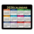 thumbnail image 1 of Mouse Pad with 2026 Calendar, Mouse Mat with Non-Slip Rubber Base, New Year Office Accessories 9.8x11.8 in, 1 of 8