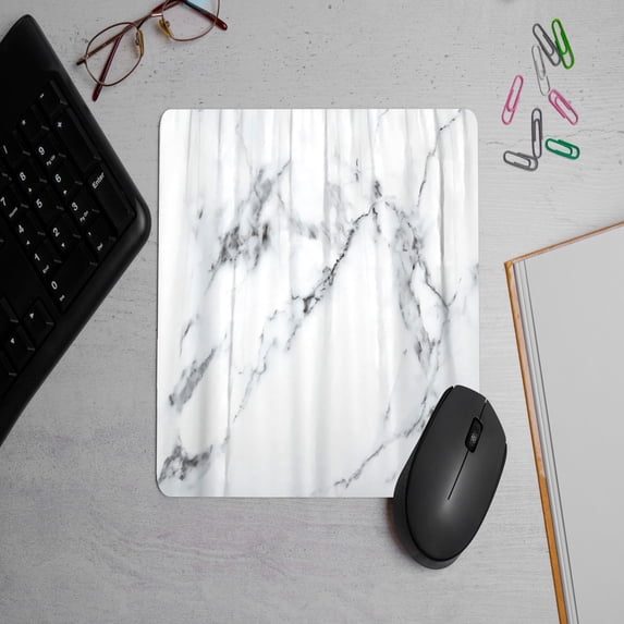 Mouse Pads Black Standard Mouse Pads, Office and Gaming,Stitched Edges, Rubber Anti Slip Base Mouse pad, Dirt Resistant, Durable, Square, 10.2 inches x 8.3 inches x 0.12 inches