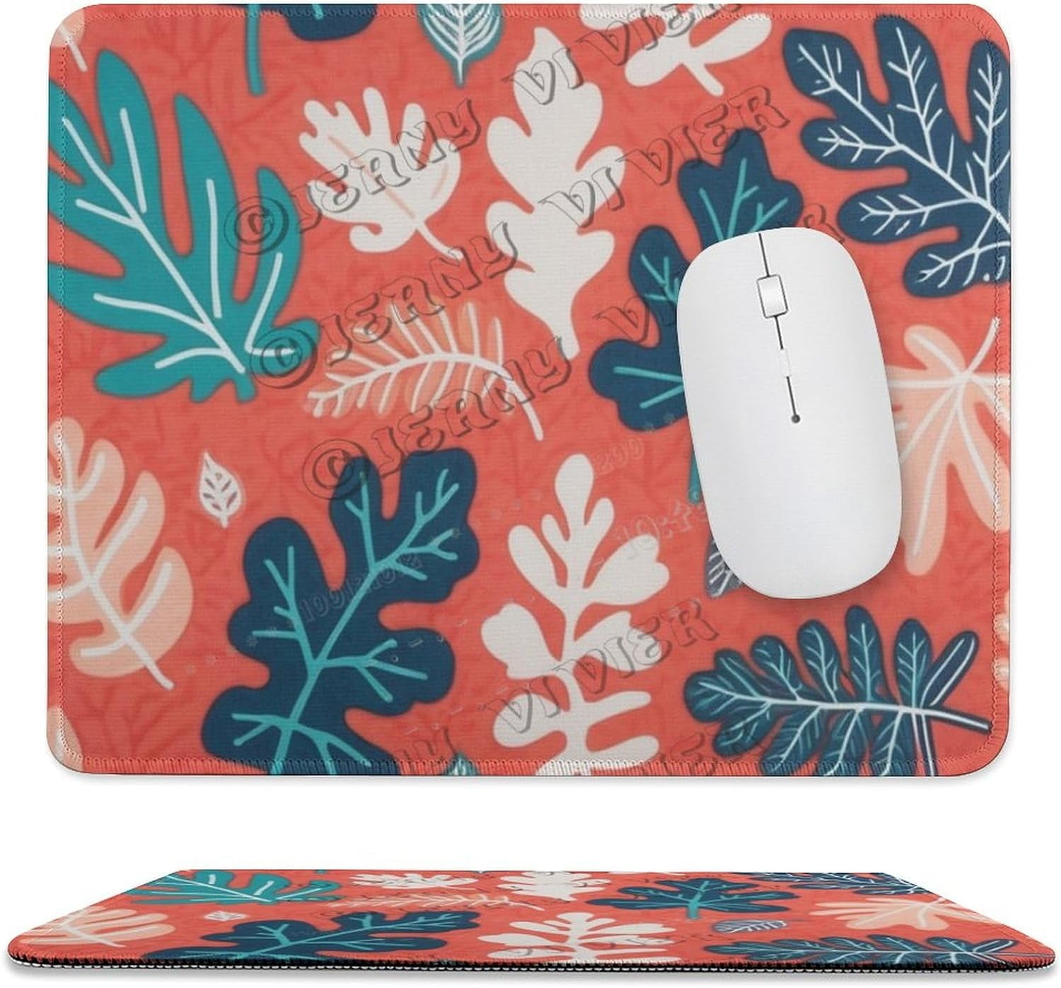 Mouse Pads, Non-Slip Rubber Base and Stitched Edges, Girl Mouse Mat ...
