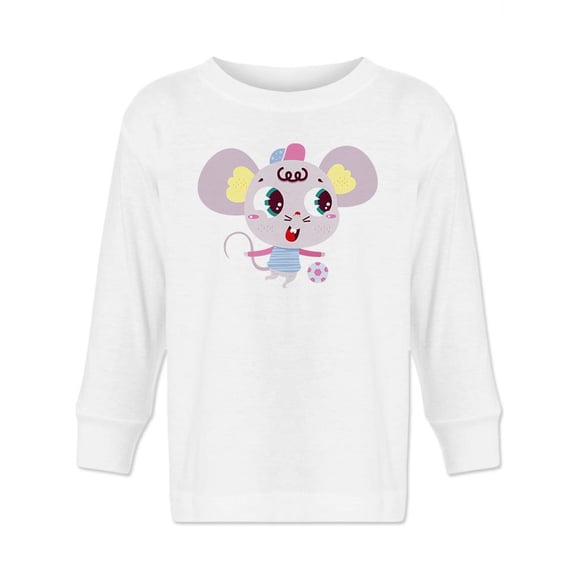 Mouse Playing Soccer Long Sleeve Toddler -Image by Shutterstock,  5 Toddler