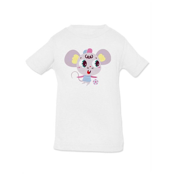 Mouse Playing Soccer T-Shirt Infant -Image by Shutterstock,  12 Months