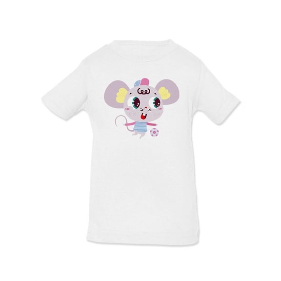 Mouse Playing Soccer T-Shirt Infant -Image by Shutterstock, 18 Months