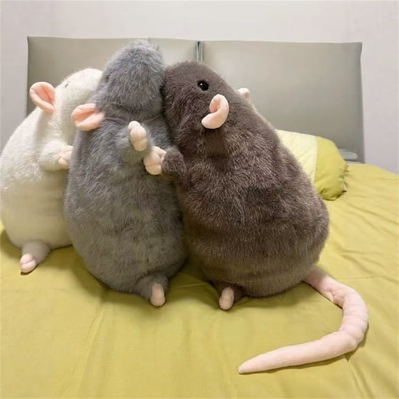 Mouse Plush Pillow 35cm Soft Stuffed Animal Cushion with Cute Design for Sofa, Bedroom & Home Decor