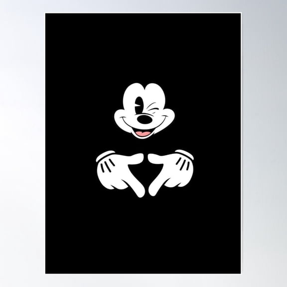 Mouse Poster Wall Art, Modern Wall Decor For Living Room Bedroom, 24x36 UNFRAMED