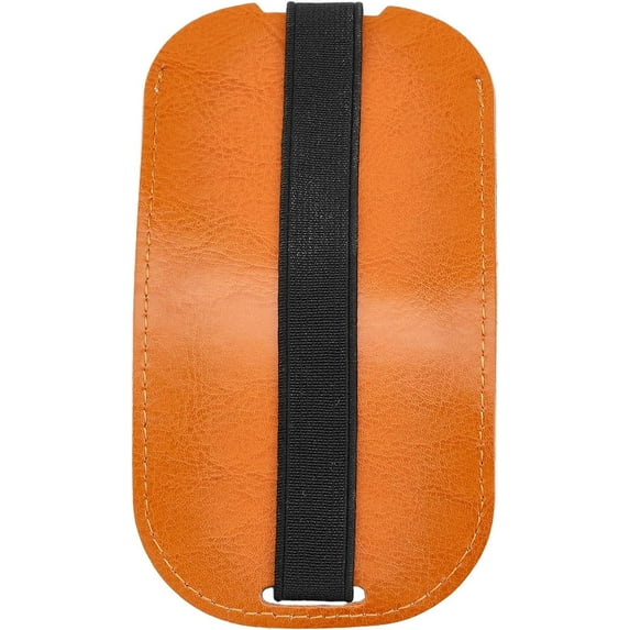Mouse Protective Cove Imitation Leather Mouse Sleeve Computer Mouse Protective Cover with Felt Pad for DIY Mouse Chocolate 5.11x2.7x0.75inch