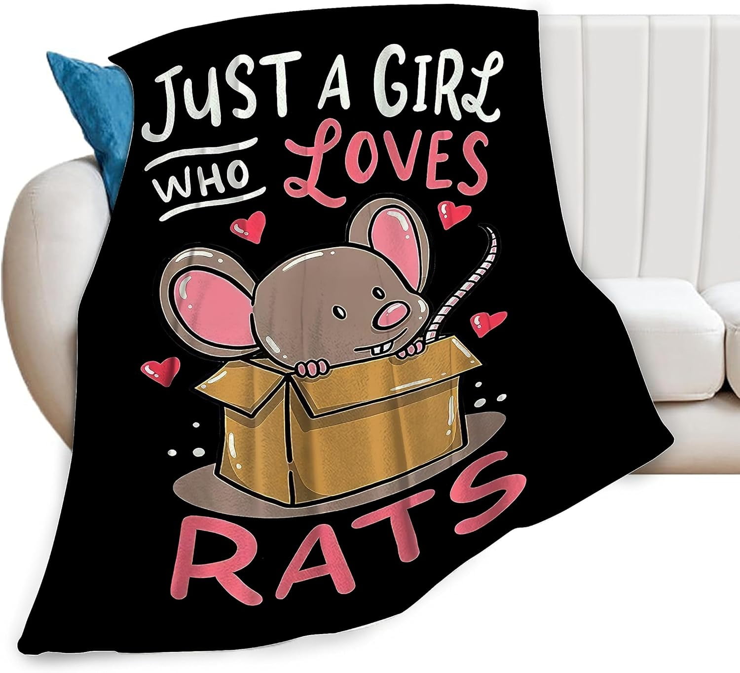 Mouse Rat Blanket Super Cozy Soft Mouse Rat Throw Blanket Warm