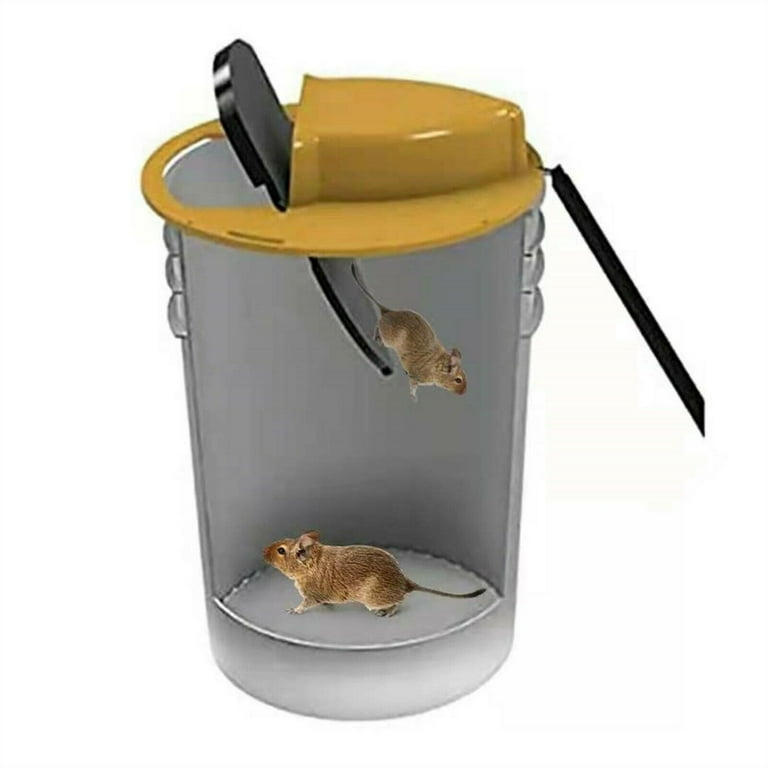 Mouse Trap Flip and Slide Bucket Lid Mice Rat Trap For Indoor