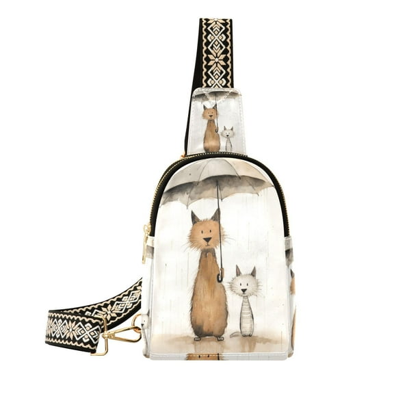 Mouse Rats Umbrella Rain Crossbody Bags Backpack Chest Bag Shoulder Bag Waist Bag for Outdoor Travel Hiking Fitness Cycling