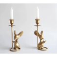 thumbnail image 1 of Mouse Reading Taper Candle Holders Creative Animal Candlestick Holders Centerpiece Table Decorative Candlelight Dinner Metal Candle Stand Home Decor, 1 of 9