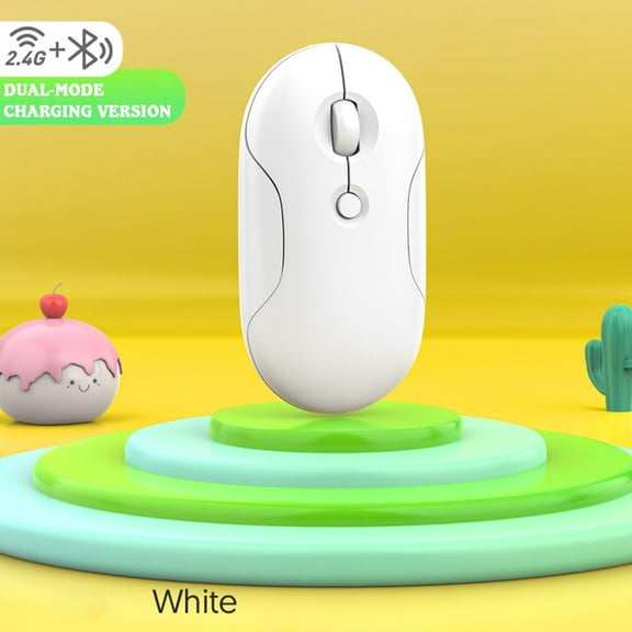 Mouse, Rechargeable Wireless Mouse, Small And Portable For Business Office (rechargeable Bluetooth-mode)