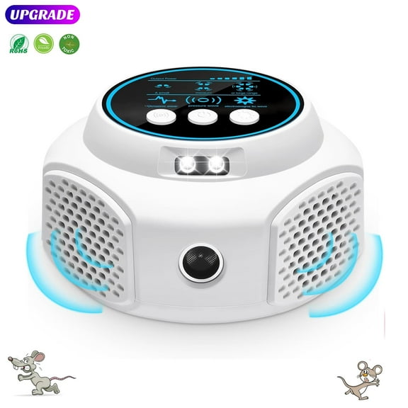 Mouse Repelent Ultrasonic Pest Repeler, Mice Repelent Ultrasonic Plug in, Mouse Deterrent Ultrasonic Rodent Squirrel Rat Repelent for House, Bat Removal Attic RV Garage