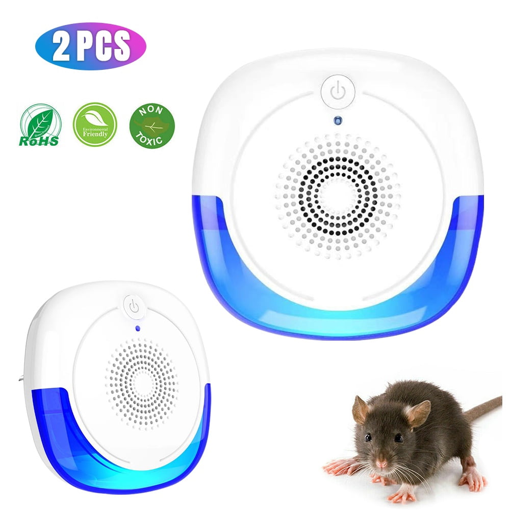 Mouse Repellent Electronic Plug in, 2Pcs Ultrasonic Pest Repeller Plug ...