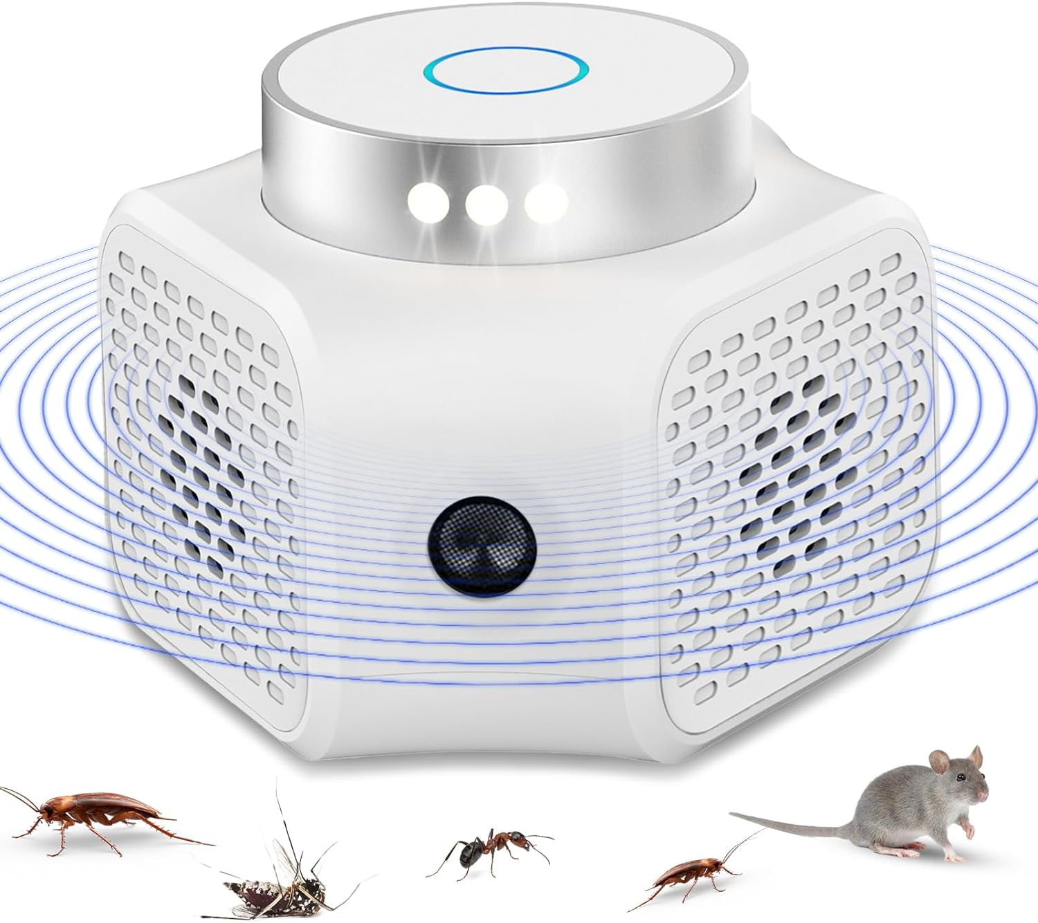 Mouse Repellent Indoor Ultrasonic Pest Squirrel Repellent with LED