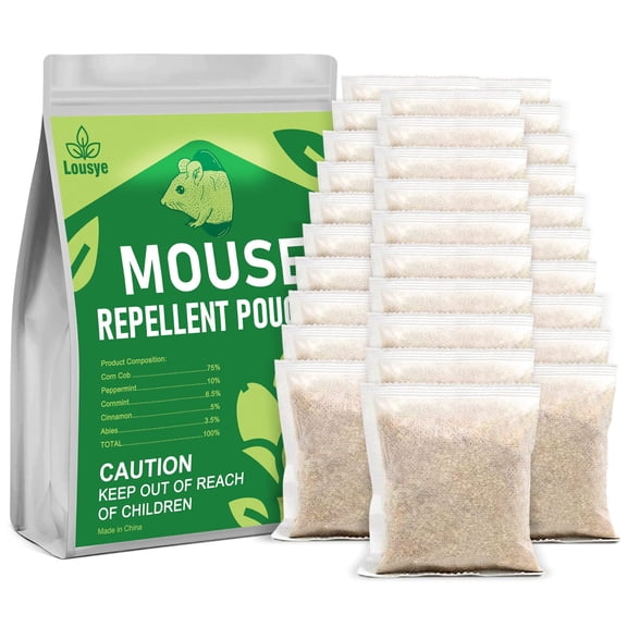 Mouse Repellent Pouches,30 Pack Peppermint Oil Rodent Repellent for Car Engines,Garage & Storage,Mice Repellent Indoor,Safe for Humans and Pets