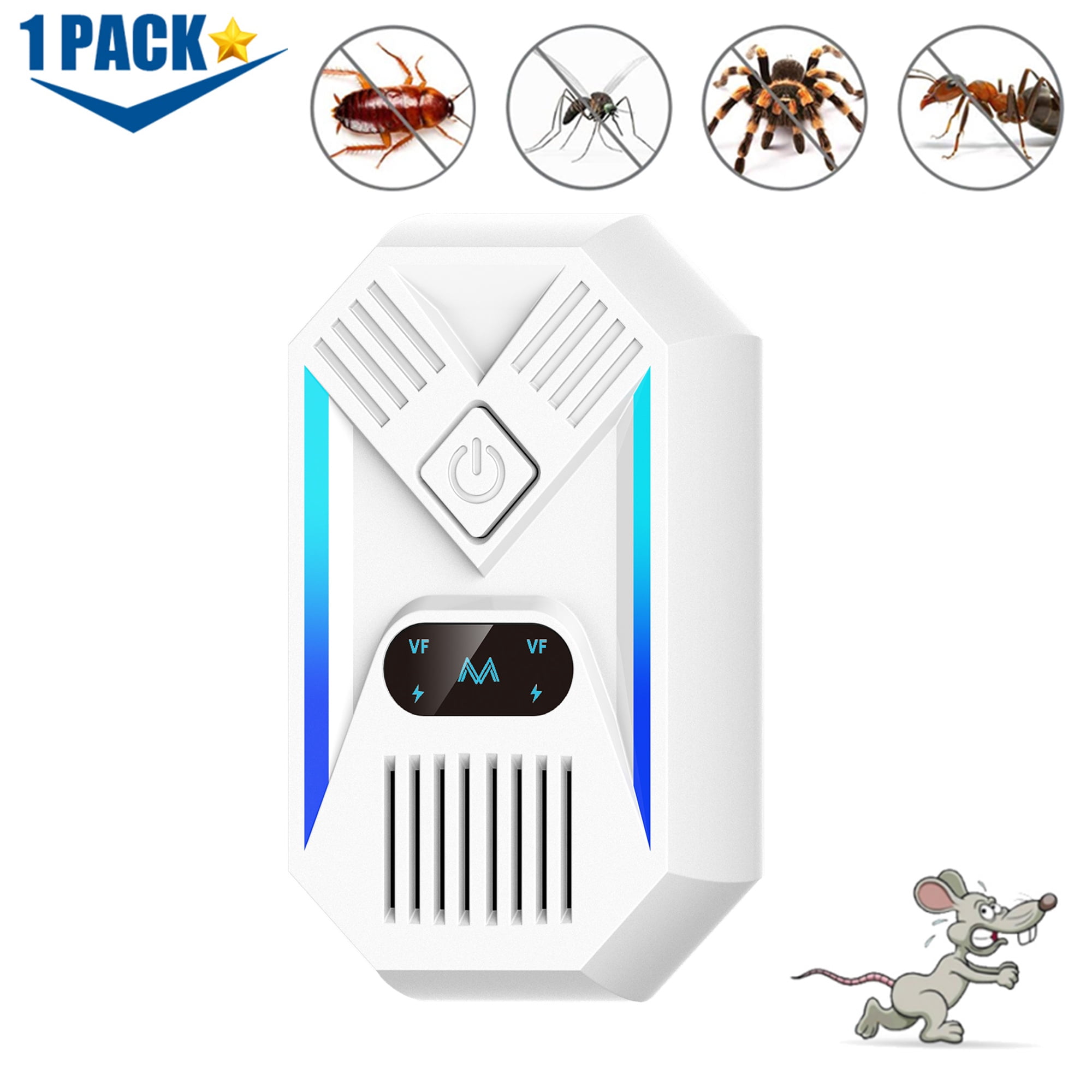 Mouse Repellent Ultrasonic Plug in, Ultrasonic Pest Repeller for Bugs ...