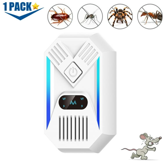 Mouse Repellent Ultrasonic Plug in, Ultrasonic Pest Repeller for Bugs, Mouse, Rodents, Spiders, Ants, Roaches, Electronic Pest Control Plug in Indoor for House, Kitchen, Attic, Garage, Barns