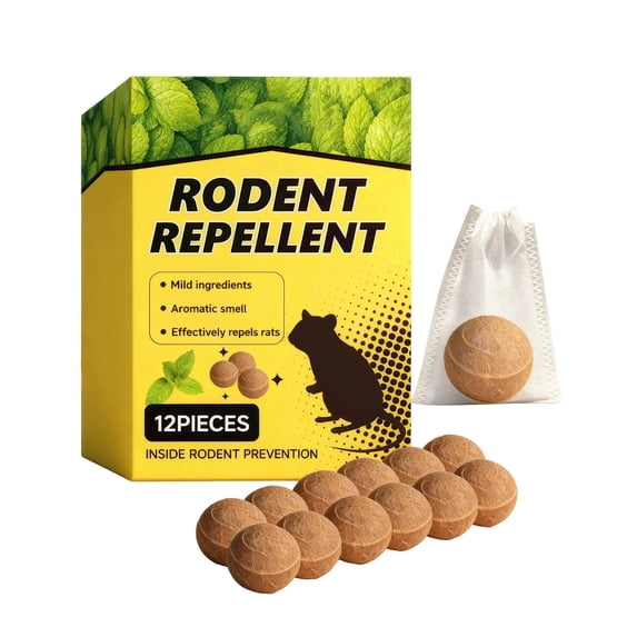 Mouse Rodent Repellent, 12 Pack Peppermint Lemon Mice Repellent