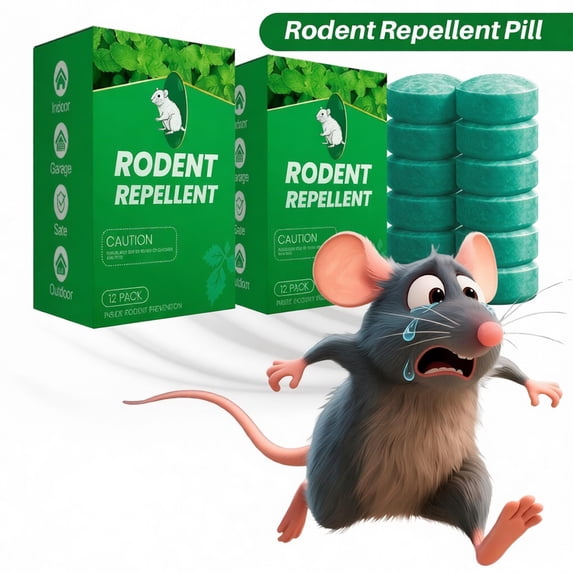 Mouse Rodent Repellention, Pest Repellention with Peppermint for Mice, Rats, Squirrelion, Spiderion and Pestion, Indoor & Outdoor Use(Count 24Pcs,2Box)