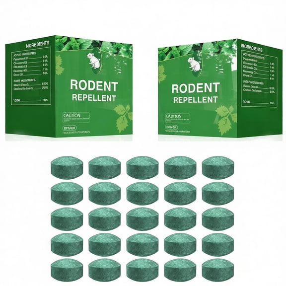 Mouse Rodent Repellents,25 Pack Peppermint Oil Mouse Repellents Balls for Rats Mice Deterrent, Natural Mouse Traps for Indoor Outdoor Use,Keep Rodents Away from Garden and Home,Family & Pet Safe,2Box