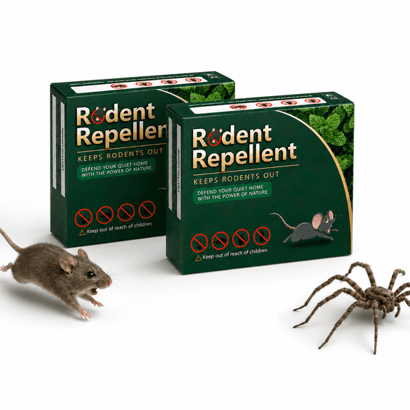 Mouse RodentRepellent, 2 boxes Peppermint Oil MouseRepellent Balls for Rats Mice Deterrent, Natural Mouse Traps for Indoor Outdoor Use, Keep Rodents Away from Garden and Home, Family & Pet Safe