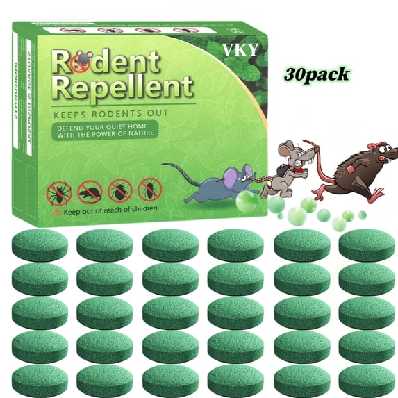 Mouse RodentRepellent 30Pack, Peppermint Oil Balls forRodents Outdoor and Indoor Use, DeterrentRats MiceRepellent for Car,Kitchen