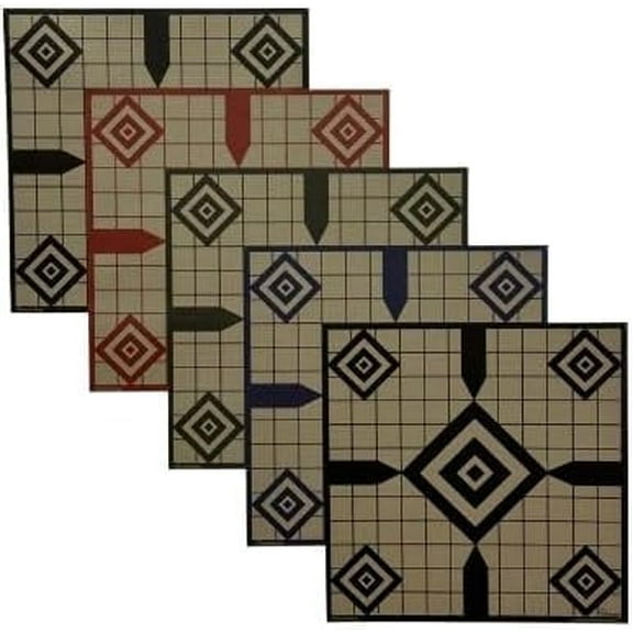 5-Diamond Colored Passive Thermal Targets, 5 Pack, Zeroing Thermal Targets with Diamond Bullseye