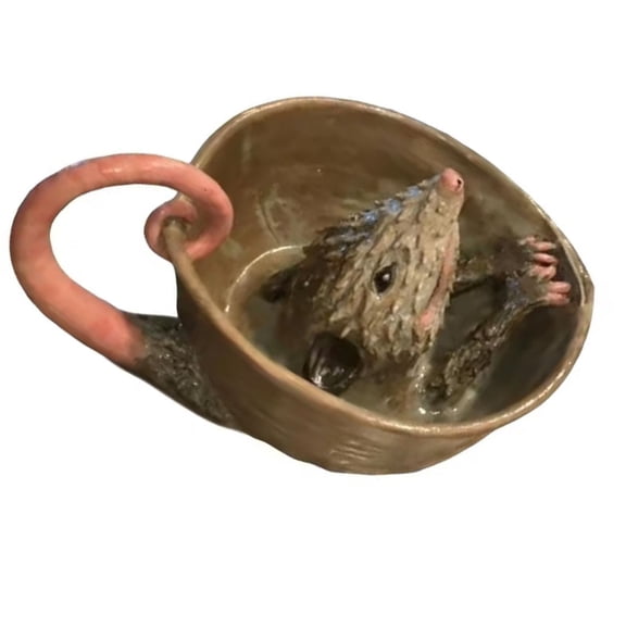 Mouse-Shaped Grinding And Juicing Bowl, Creative Kitchen Mortar And Pestle, Manual Citrus Juicer, Vintage Ceramic Gadget, Funny Gift for Cooks, Efficient Helper, Easy Clean