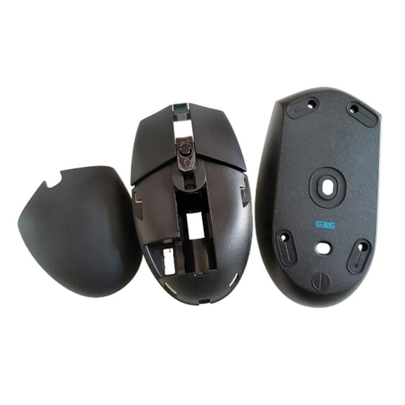 Mouse Shells Top Shell Battery Protective Cover 3Pieces Set for G304 Easy Installation for Gamers and Office Users