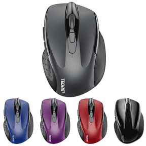 Mouse Silent Click,Computer Mouse,Wireless Mouse (2.4G & BT5.0/3.0) Silent 4800 DPI Computer USB A & Bluetooth Mouse 6 Buttons,Wide Compatibility