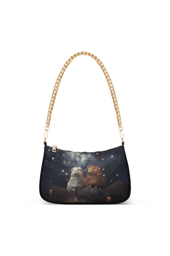 Mouse Starry SkyWomen Small Shoulder Bag Crossbody Tote Hobo Bags Purse Clutch Handbags with Chain Strap for Women