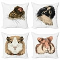 thumbnail image 1 of Ambesonne Mouse Throw Pillow Cover 4 Pack, Funny Portrait Rodent Animals, 20", Multicolor, 1 of 2