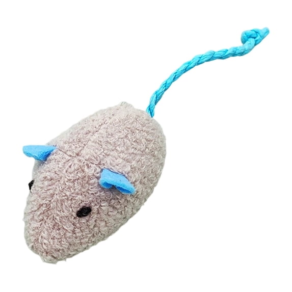 Catnip Mouse Toy for Cats – Soft Plush Mouse with Catnip Inside, Stuffed Furry Toy for Kittens, Soft Durable Cat Chew Toy for Teeth, Gift for Cat Lovers