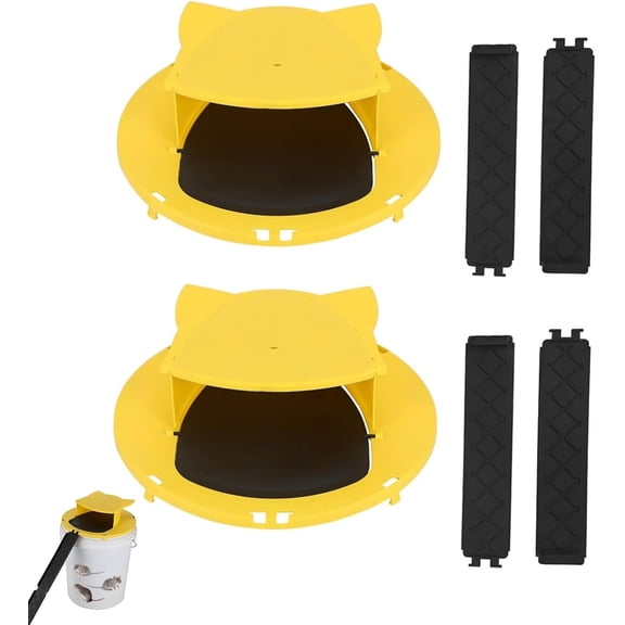 The Mouse Trap Bucket Comes With An Automatic Reset Lid And The Mouse Trap Bucket Lid Is Used For Humane Rodent Control The 5-Gallon (Approximately 15.7-Liter) Bucket Is Compatible With -2pack