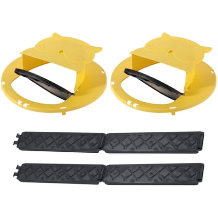 Mouse Trap Bucket - Mouse Traps Indoor for Home - Multi-Catch, Auto-Reset, Humane or Lethal Rat Trap - ABS Material - 5 Gallon Bucket Compatible-2pc