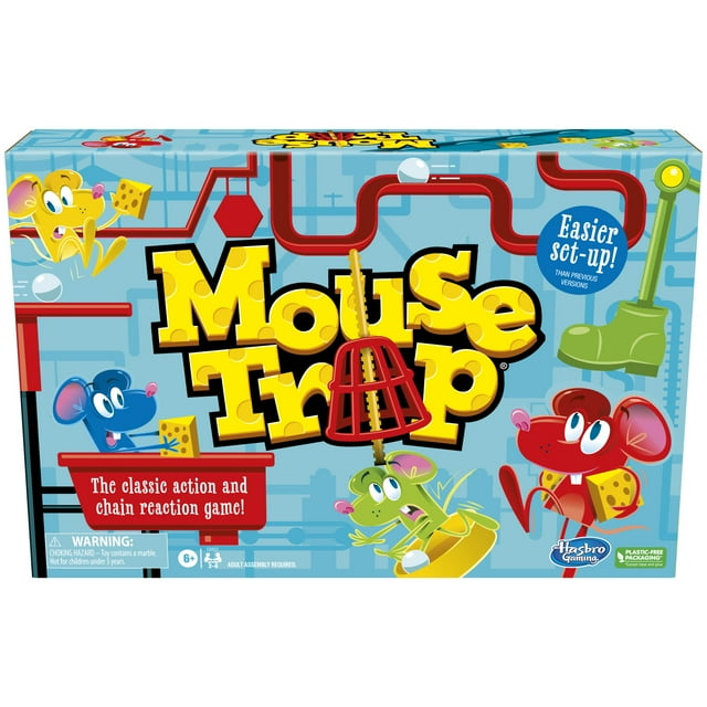 Mouse Trap Easier SetUp Board Game for Kids and Family Ages 6 and up