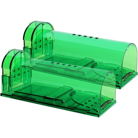Mouse Trap Humane Smart Live Catch and Release Rodents, Safe Around Children and Pets 2 PCS