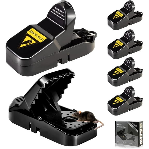 Mouse Traps 12-Pack, Indoor Outdoor Use, Small Mice Catchers for Home Indoor, Reusable Mice Trap, Quick-Set Mousetraps for House