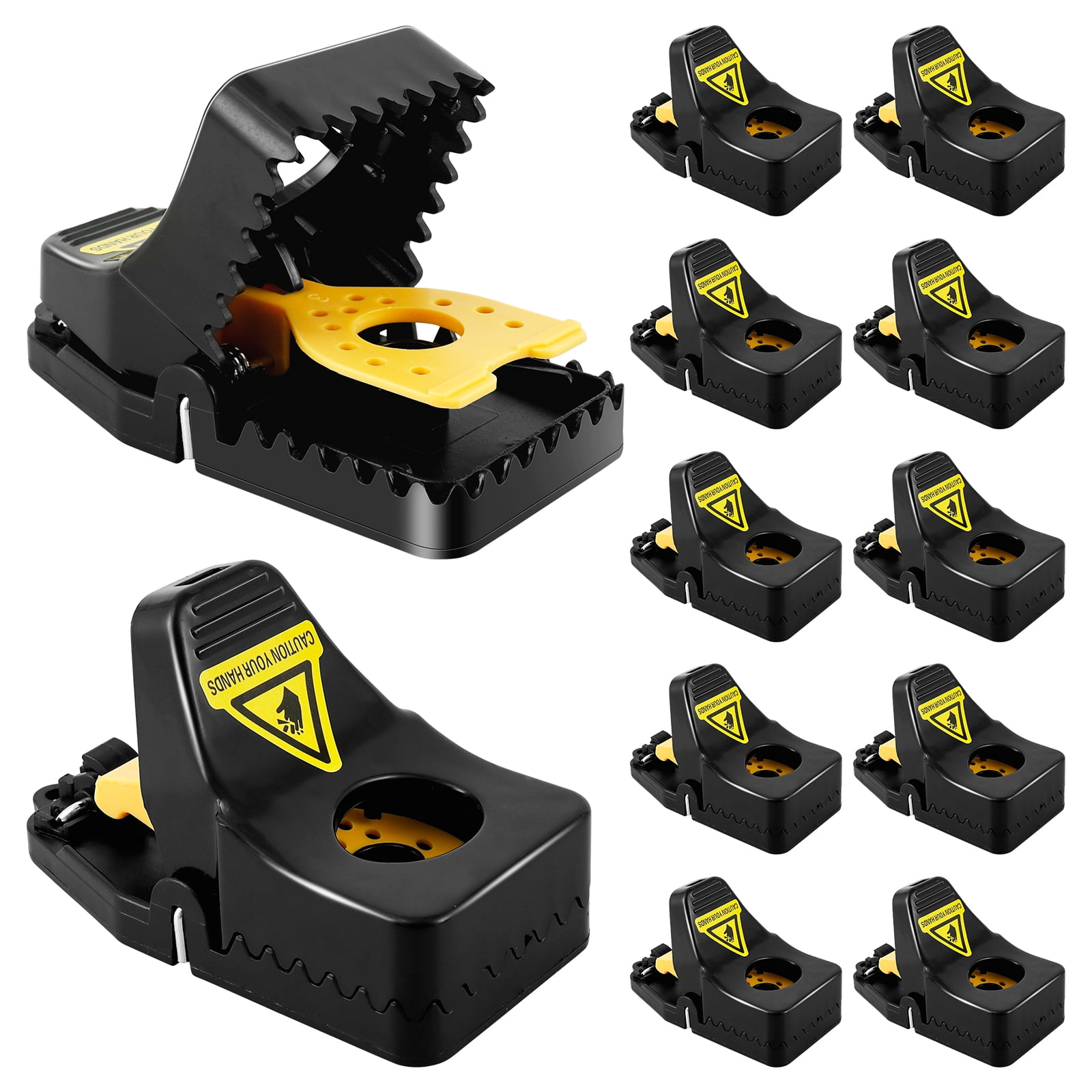 Mouse Traps Impact Traps, Pack of 12 Reusable Mouse Traps, Efficient Professional Rat Traps for Indoor, Home, Kitchen, Outdoor Garden (Small)