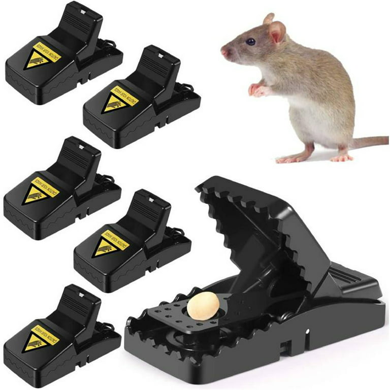 Elbourn Mouse Traps Indoor for Home, Reusable Rat Traps for Outside, Quick  Effective Sanitary Safe Mousetrap Catcher, 12-Pack 